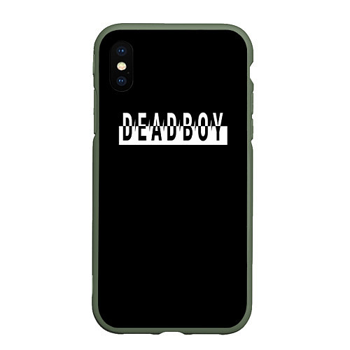 Чехол iPhone XS Max матовый DeadBoy / 3D-Темно-зеленый – фото 1