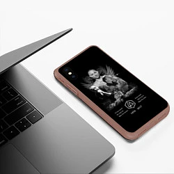 Чехол iPhone XS Max матовый Bennington Memories, цвет: 3D-коричневый — фото 2
