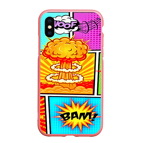 Чехол iPhone XS Max матовый Pop Art / 3D-Баблгам – фото 1