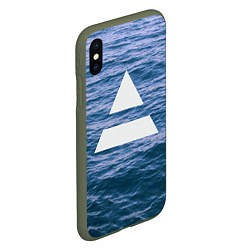 Чехол iPhone XS Max матовый 30 STM: Ocean, цвет: 3D-темно-зеленый — фото 2