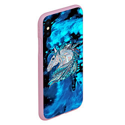 Чехол iPhone XS Max матовый Сказочная лошадь, цвет: 3D-розовый — фото 2