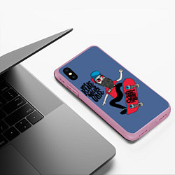 Чехол iPhone XS Max матовый Your Rule Your Life, цвет: 3D-розовый — фото 2