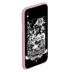 Чехол iPhone XS Max матовый Dethklok: Metalocalypse, цвет: 3D-розовый — фото 2