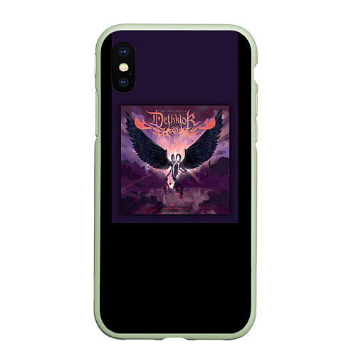 Чехол iPhone XS Max матовый Dethklok: Angel / 3D-Салатовый – фото 1