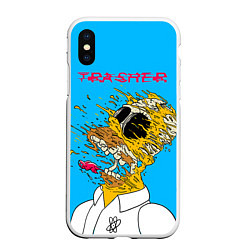 Чехол iPhone XS Max матовый Trasher Homer