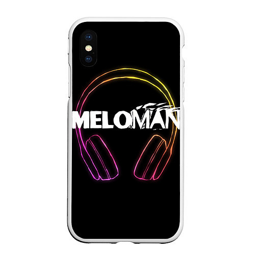 Чехол iPhone XS Max матовый Meloman / 3D-Белый – фото 1