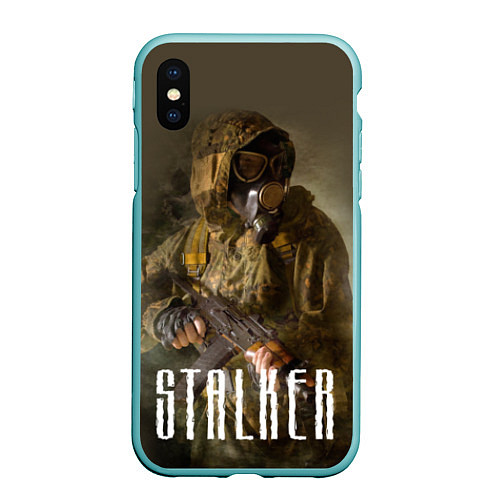 Чехол iPhone XS Max матовый STALKER: Warrior / 3D-Мятный – фото 1