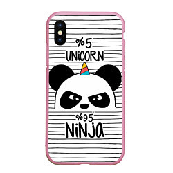 Чехол iPhone XS Max матовый 5% Unicorn – 95% Ninja