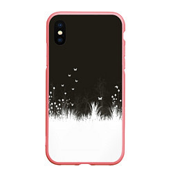 Чехол iPhone XS Max матовый Ночная полянка, цвет: 3D-баблгам