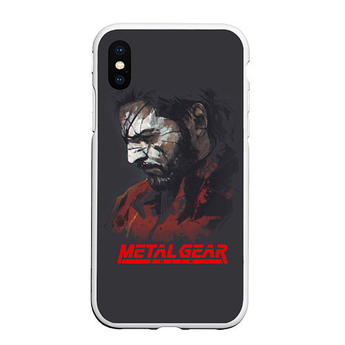 Чехол iPhone XS Max матовый Metal Gear Solid / 3D-Белый – фото 1