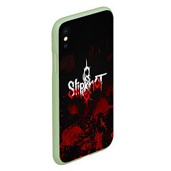 Чехол iPhone XS Max матовый Slipknot: Blood Blemishes, цвет: 3D-салатовый — фото 2