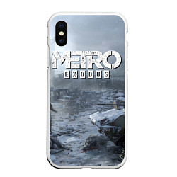 Чехол iPhone XS Max матовый Metro Exodus: Cold Winter, цвет: 3D-белый