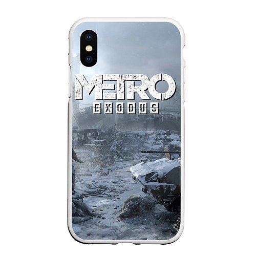 Чехол iPhone XS Max матовый Metro Exodus: Cold Winter / 3D-Белый – фото 1