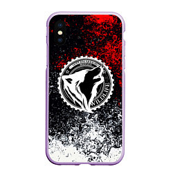 Чехол iPhone XS Max матовый Wolf