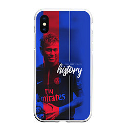 Чехол iPhone XS Max матовый Neymar History