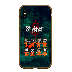 Чехол iPhone XS Max матовый Группа Slipknot