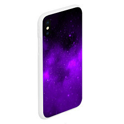 Чехол iPhone XS Max матовый Космос, цвет: 3D-белый — фото 2