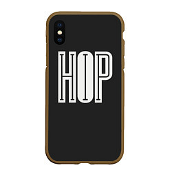 Чехол iPhone XS Max матовый Hip-Hop Inside, цвет: 3D-коричневый