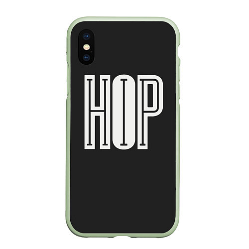 Чехол iPhone XS Max матовый Hip-Hop Inside / 3D-Салатовый – фото 1