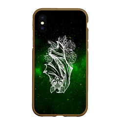 Чехол iPhone XS Max матовый Летучая мышь