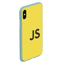 Чехол iPhone XS Max матовый JavaScript, цвет: 3D-мятный — фото 2