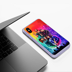 Чехол iPhone XS Max матовый Coldplay Stories, цвет: 3D-светло-сиреневый — фото 2