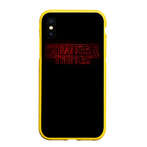 Чехол iPhone XS Max матовый Logo ST / 3D-Желтый – фото 1