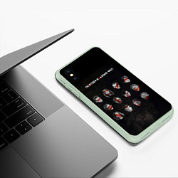 Чехол iPhone XS Max матовый Thirteen Reasons Why, цвет: 3D-салатовый — фото 2