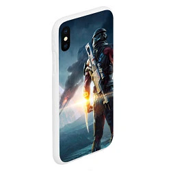 Чехол iPhone XS Max матовый Mass Effect: Andromeda, цвет: 3D-белый — фото 2