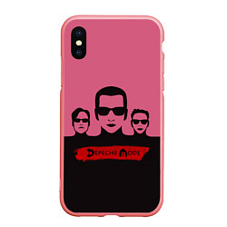 Чехол iPhone XS Max матовый Группа Depeche Mode, цвет: 3D-баблгам