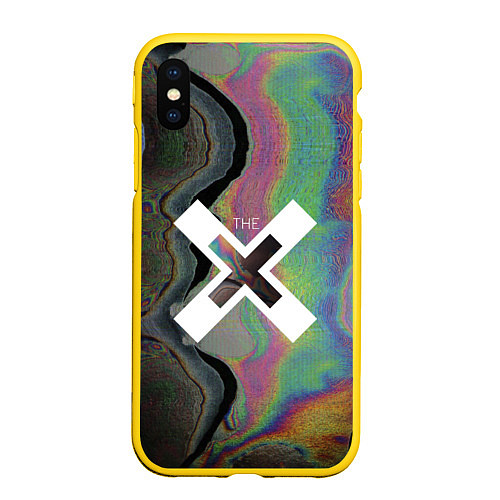 Чехол iPhone XS Max матовый The XX: Neon Colour / 3D-Желтый – фото 1
