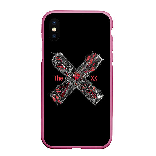 Чехол iPhone XS Max матовый The XX / 3D-Малиновый – фото 1