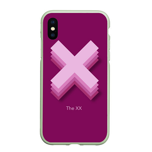Чехол iPhone XS Max матовый The XX: Purple / 3D-Салатовый – фото 1