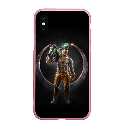 Чехол iPhone XS Max матовый Quake Soldier