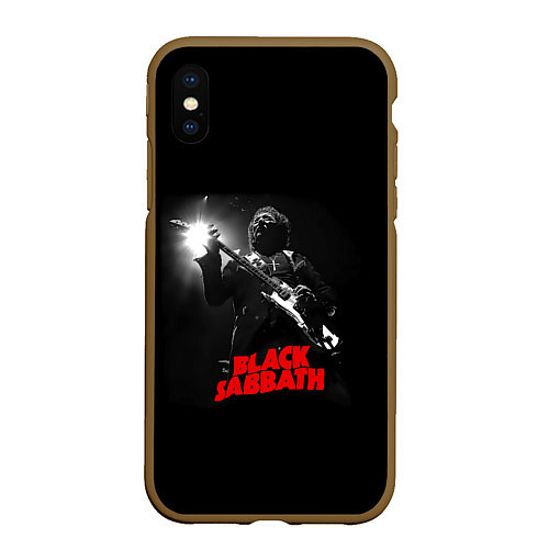 Чехол iPhone XS Max матовый Black Sabbath / 3D-Коричневый – фото 1