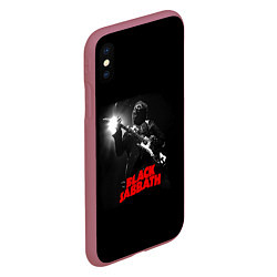 Чехол iPhone XS Max матовый Black Sabbath, цвет: 3D-малиновый — фото 2