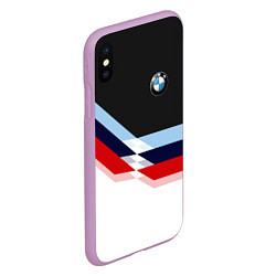 Чехол iPhone XS Max матовый BMW M SPORT, цвет: 3D-сиреневый — фото 2