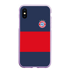 Чехол iPhone XS Max матовый Bayern Munchen - Red-Blue FCB 2022 NEW