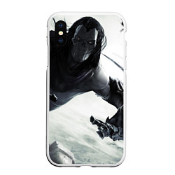 Чехол iPhone XS Max матовый Darksiders, цвет: 3D-белый
