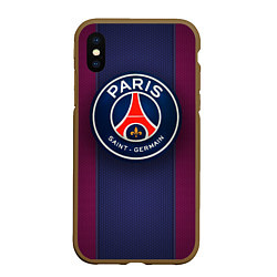 Чехол iPhone XS Max матовый Paris Saint-Germain