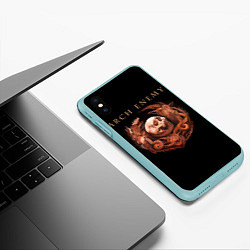 Чехол iPhone XS Max матовый Arch Enemy: Kingdom, цвет: 3D-мятный — фото 2