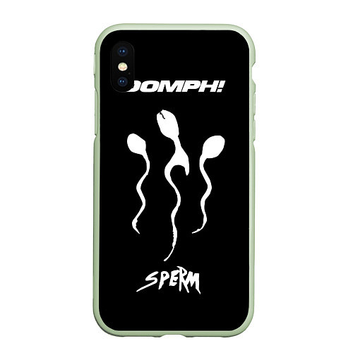 Чехол iPhone XS Max матовый OOMPH! Sperm / 3D-Салатовый – фото 1