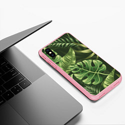 Чехол iPhone XS Max матовый Доисторический лес, цвет: 3D-баблгам — фото 2