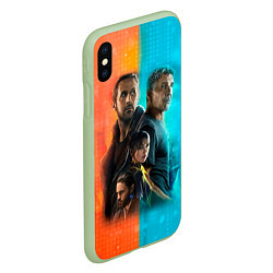 Чехол iPhone XS Max матовый Blade Runner Heroes, цвет: 3D-салатовый — фото 2