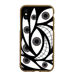 Чехол iPhone XS Max матовый Alchemist Eyes, цвет: 3D-коричневый