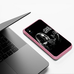 Чехол iPhone XS Max матовый Оззи Осборн, цвет: 3D-малиновый — фото 2