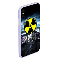 Чехол iPhone XS Max матовый S.T.A.L.K.E.R: Миша, цвет: 3D-светло-сиреневый — фото 2