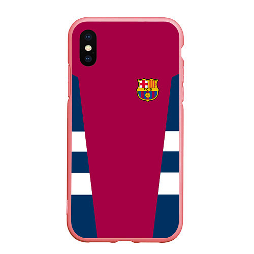Чехол iPhone XS Max матовый Barcelona FC: Vintage 2018 / 3D-Баблгам – фото 1