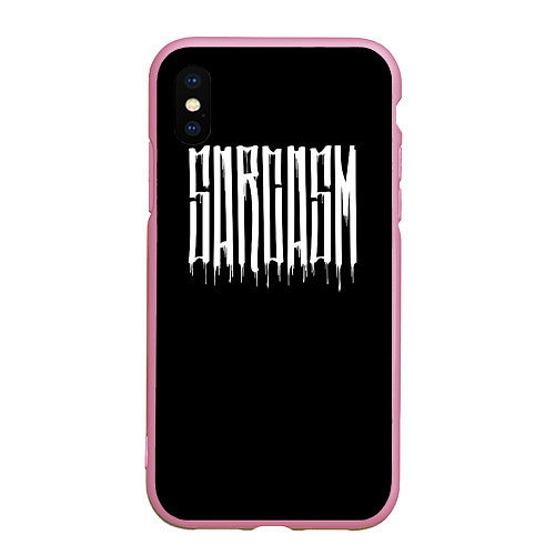 Чехол iPhone XS Max матовый Sarcasm / 3D-Розовый – фото 1