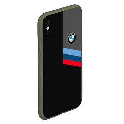 Чехол iPhone XS Max матовый BMW БМВ, цвет: 3D-темно-зеленый — фото 2